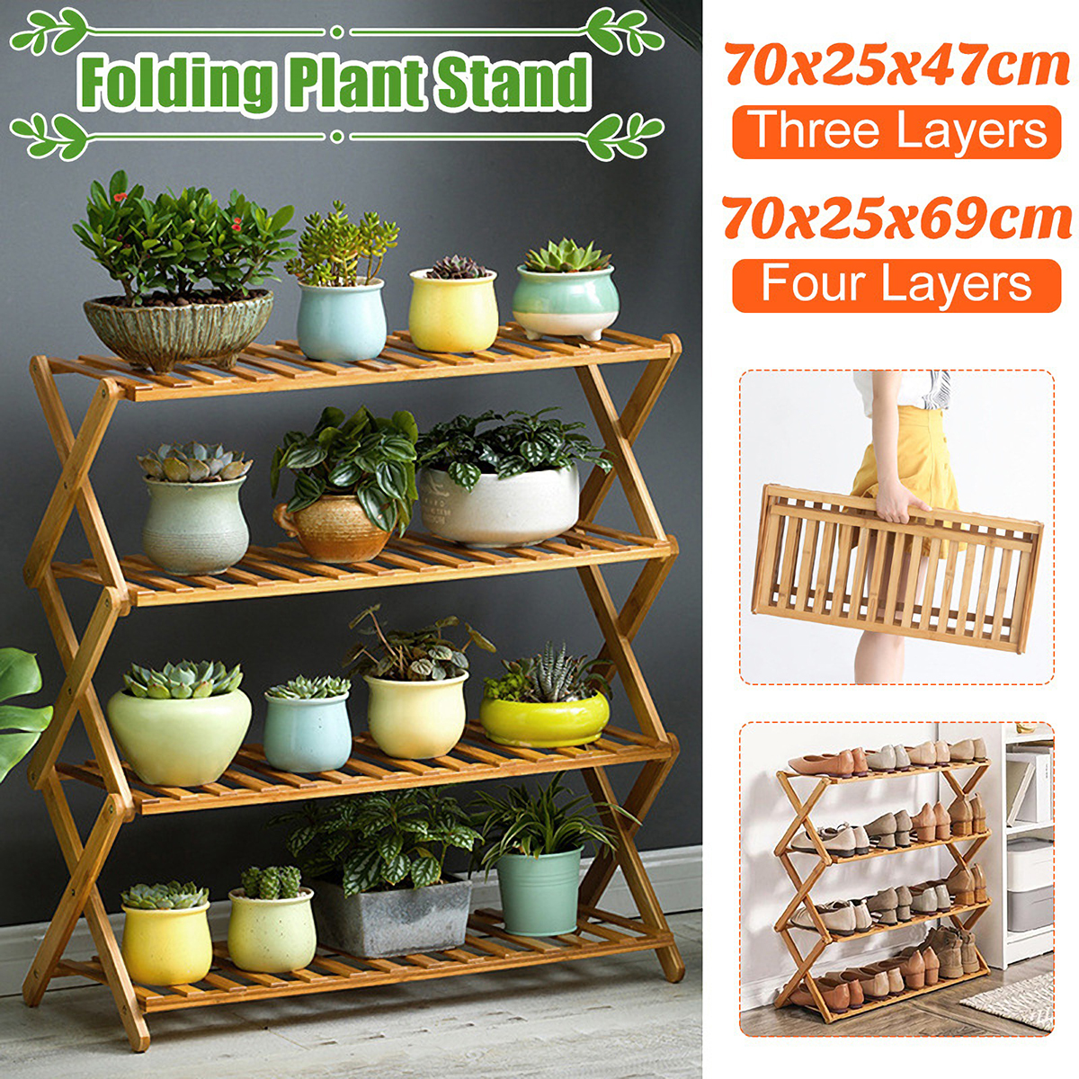 3-4-Layers-Flower-Rack-Shoe-Rack-Storage-Shelf-Folding-Bamboo-Shoe-Holder-for-Home-Dormitory-1752175-1