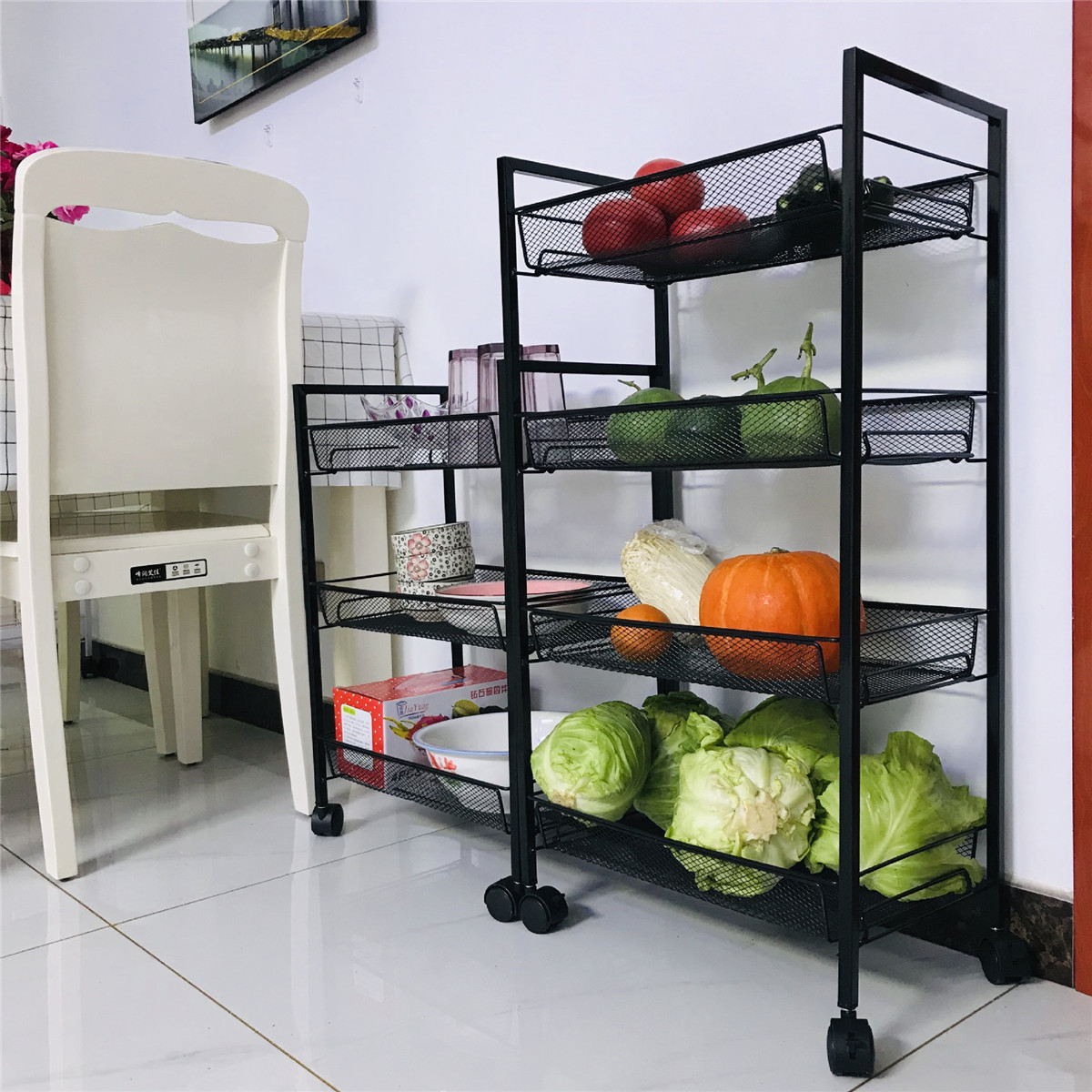 34-Layers-Movable-Shelf-Kitchen-Organizer-Iron-Storage-Baskets-Removable-Holder-with-Universal-Wheel-1749176-7