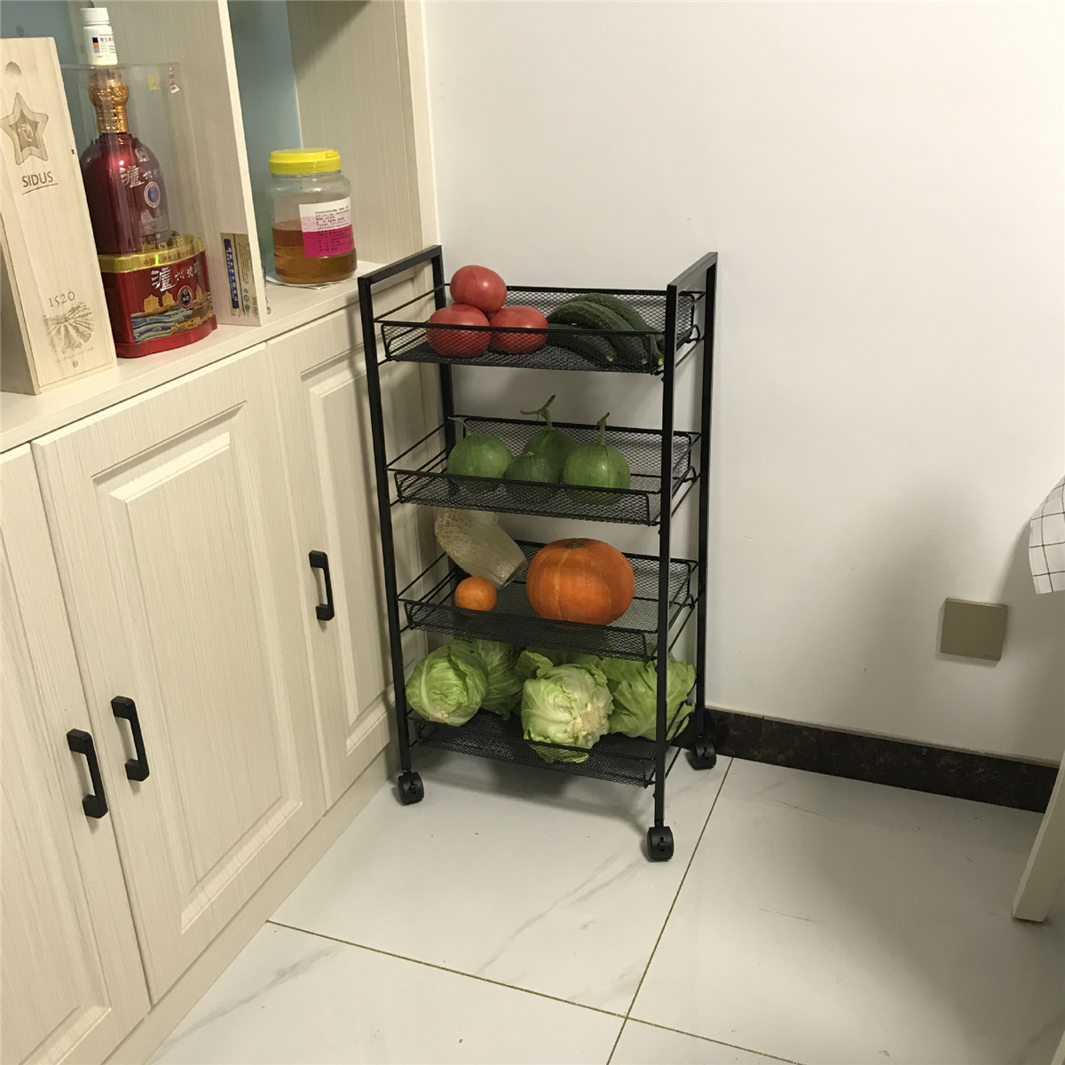 34-Layers-Movable-Shelf-Kitchen-Organizer-Iron-Storage-Baskets-Removable-Holder-with-Universal-Wheel-1749176-9