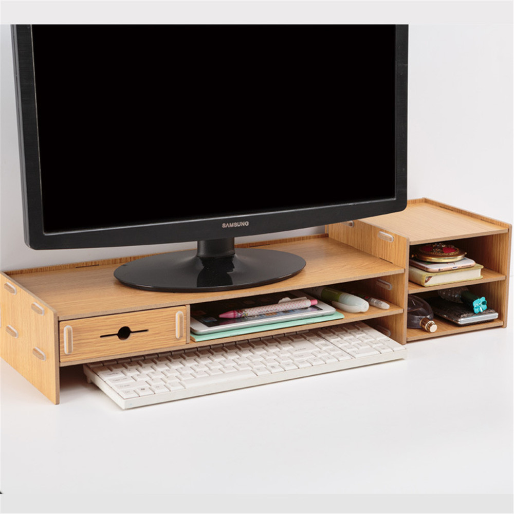 6-Colors-Multi-function-Desktop-Monitor-Stand-Computer-Laptop-Screen-Riser-Wood-Shelf-Desk-Storage-H-1617069-5