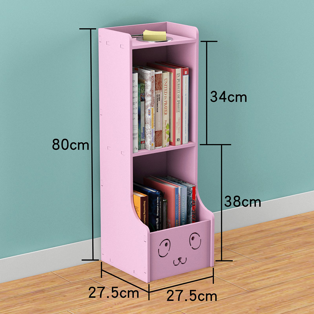 Bookshelf-Picture-Book-Bookcase-Floor-Storage-Rack---Smile-Cartoon-80cm-for-Living-Room-Childrens-1644704-1