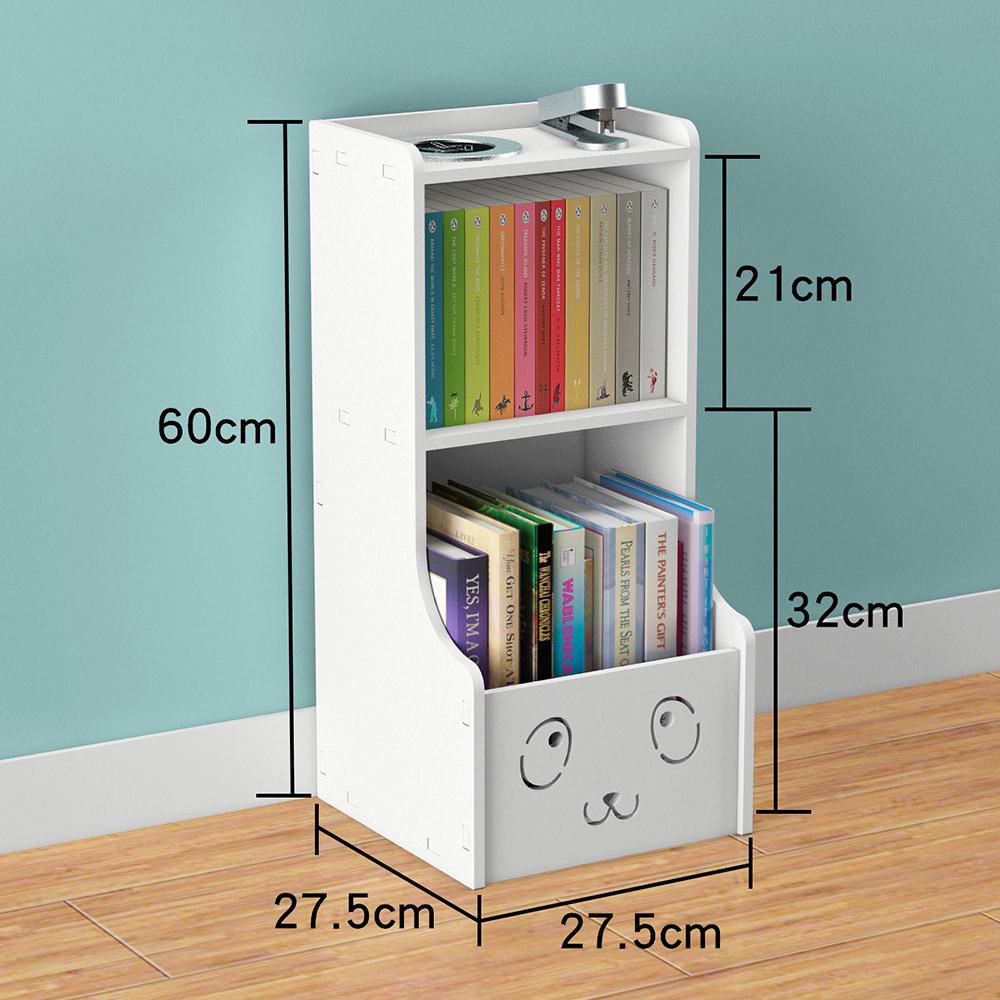 Bookshelf-Picture-Book-Bookcase-Floor-Storage-Rack---Smile-Cartoon-80cm-for-Living-Room-Childrens-1644704-2