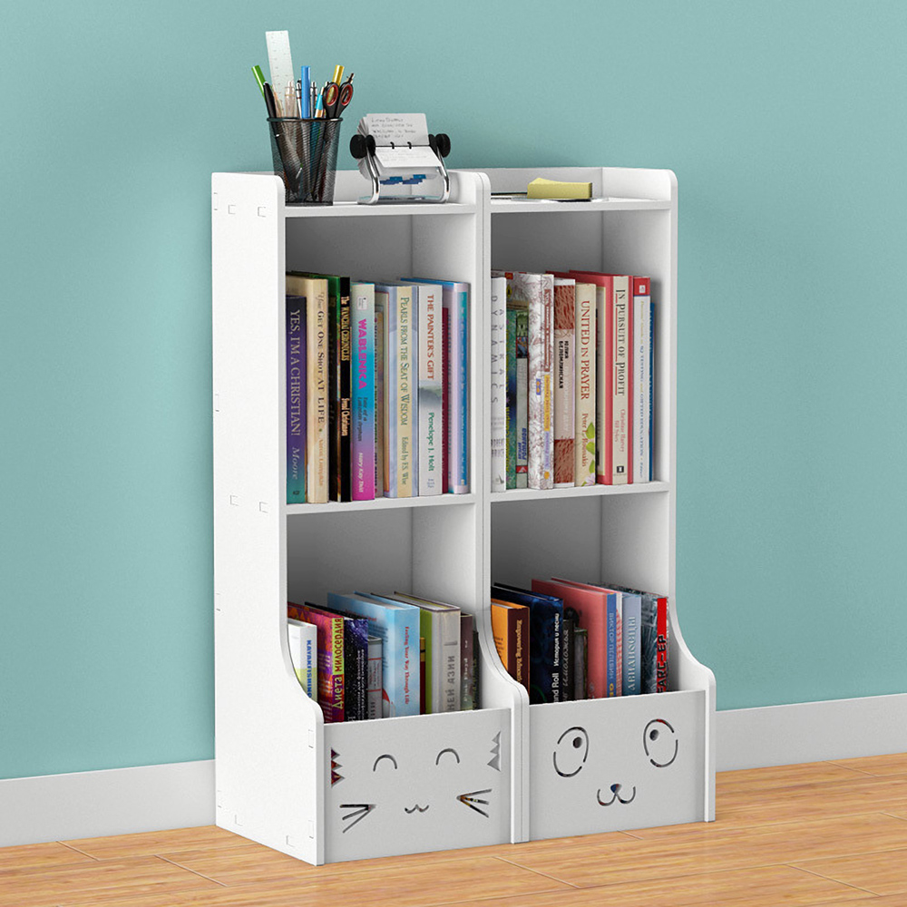 Bookshelf-Picture-Book-Bookcase-Floor-Storage-Rack---Smile-Cartoon-80cm-for-Living-Room-Childrens-1644704-8