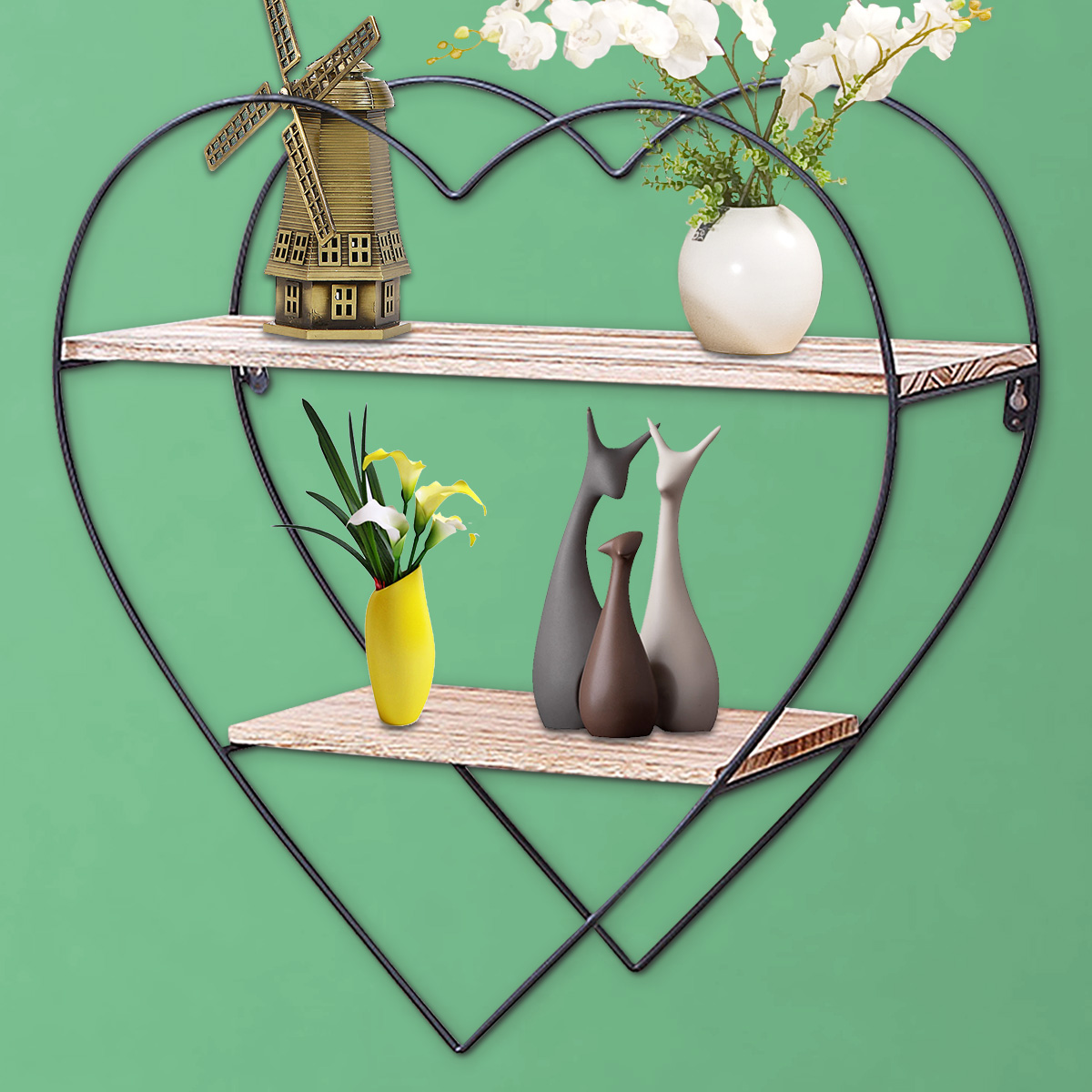 Heart-shaped-Wooden-Wall-Shelf-2-Layers-Vintage-Storage-Wall-Mounted-Display-Floating-Rack-for-Kitch-1785937-6