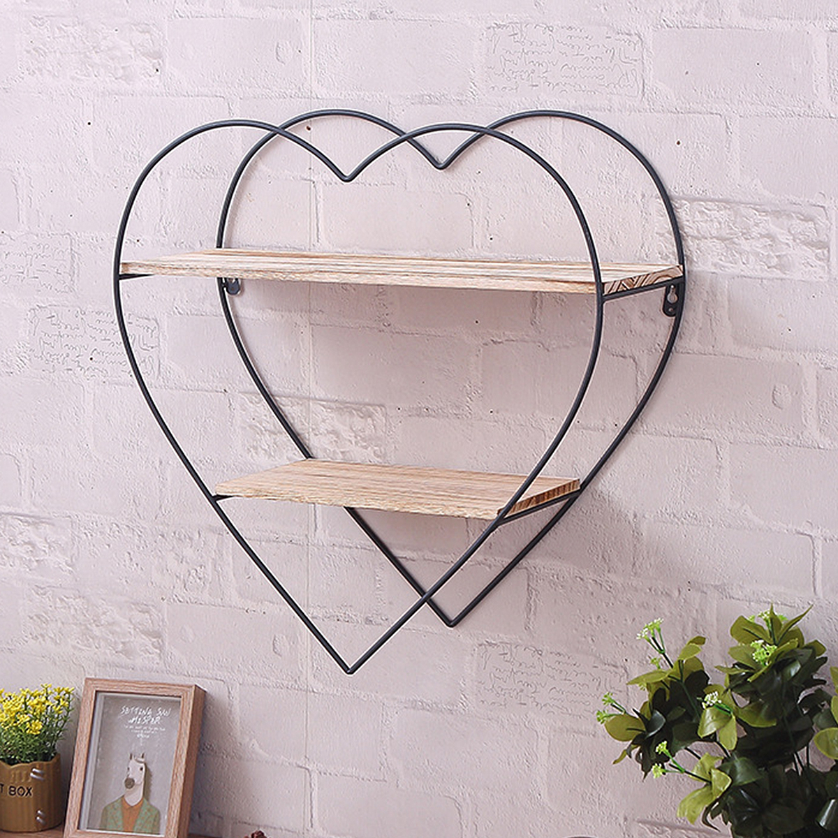 Heart-shaped-Wooden-Wall-Shelf-2-Layers-Vintage-Storage-Wall-Mounted-Display-Floating-Rack-for-Kitch-1785937-8