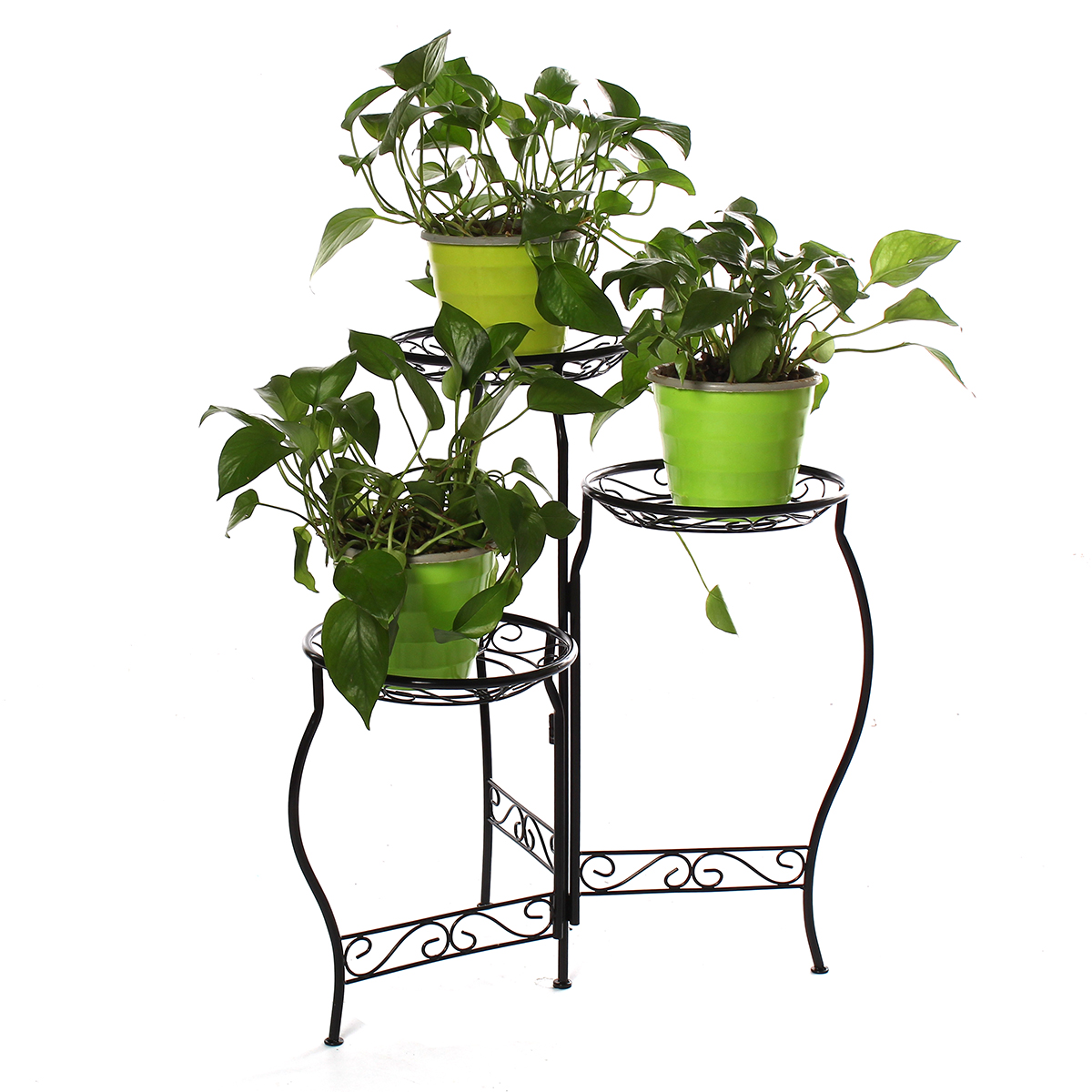Metal-Flower-Pot-Stand-3-Tiers-Rounded-Plant--Holder-Indoor-Outdoor-Flower-Plant-Stand-Displaying-Ra-1797075-9