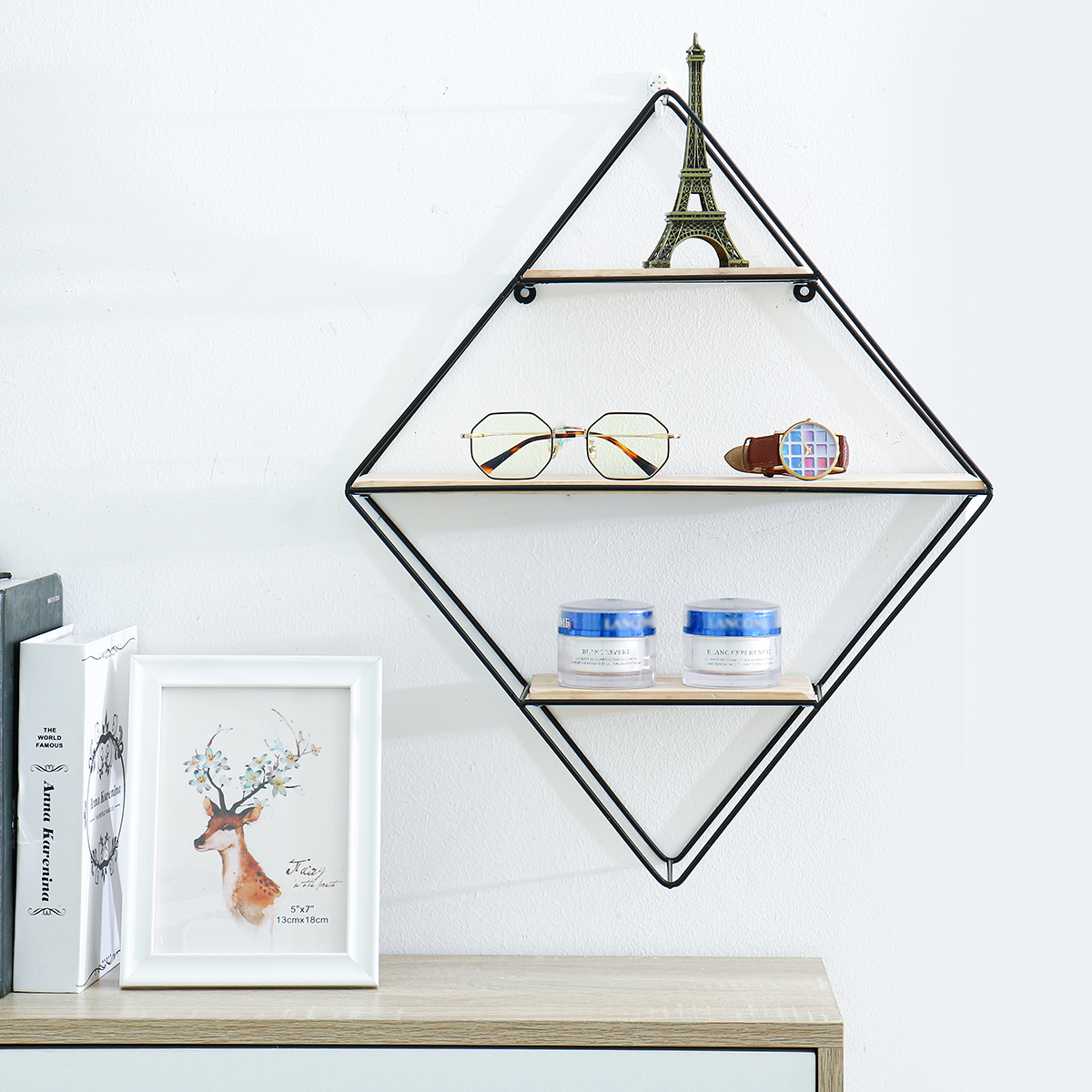 Nordic-Wall-Mounted-Rack-Floating-Shelves-Iron-Shelf-Simple-Bookshelf-Storage-Decorative-Shelf-1767789-2