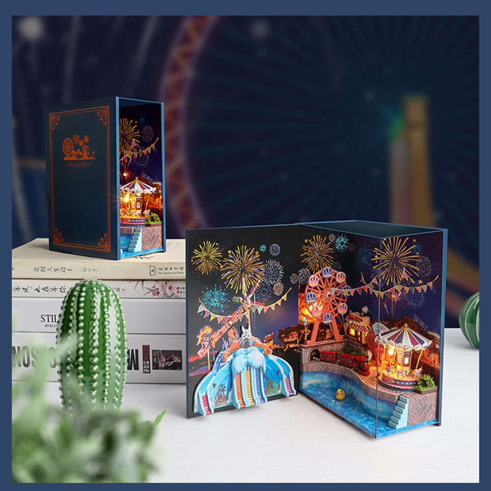 VIAI-Amusement-Park-DIY-3D-Decorative-Bookends-Nook-Shelf-Insert-Kits-with-Dust-Cover--LED-Light-Puz-1903821-12