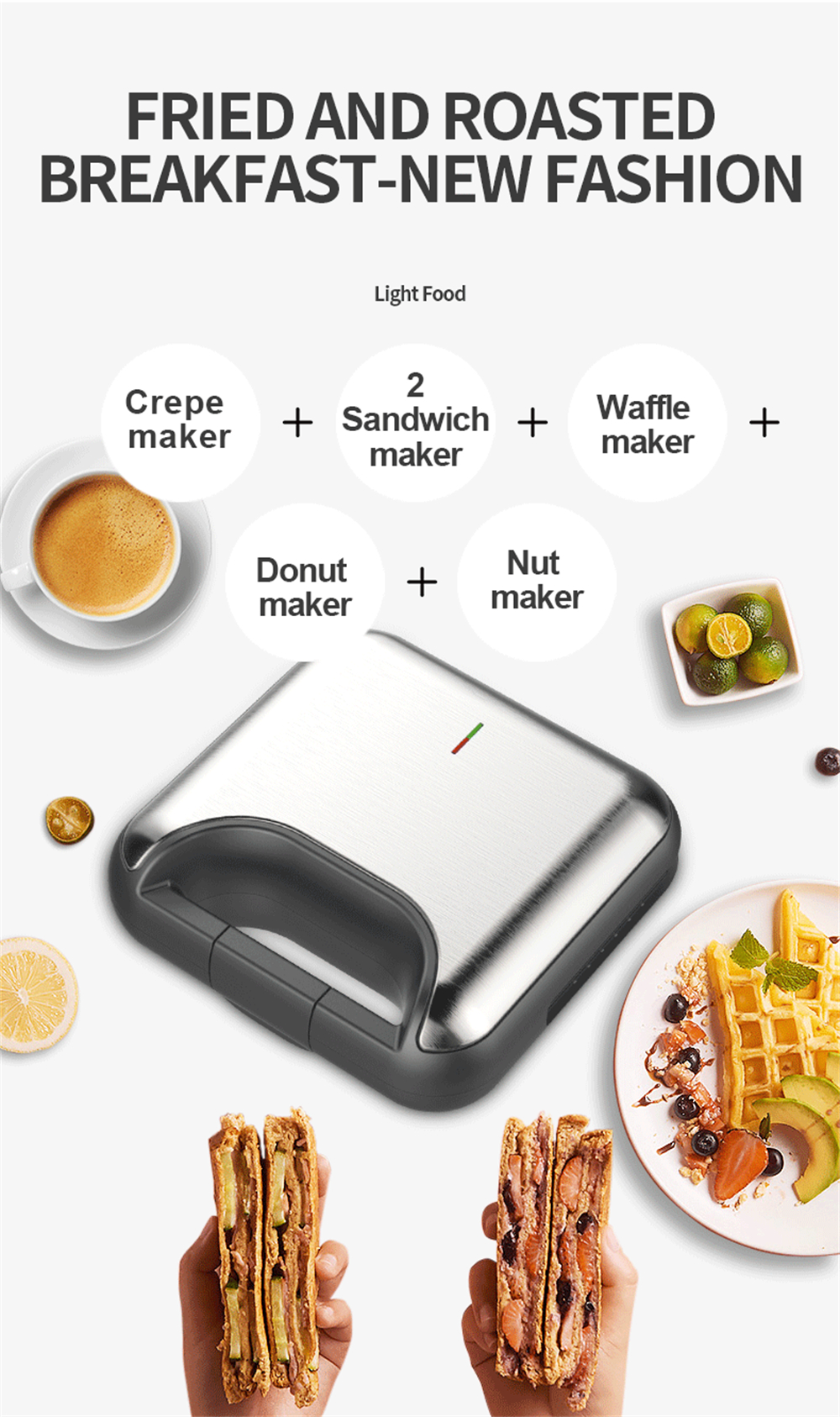 DSP-KC1162-800W-7-in-1-Sandwich-Maker-Removeable-Bakeware-Non-stick-Coating-Heat-Evenly-Easy-to-Clea-1887944-3