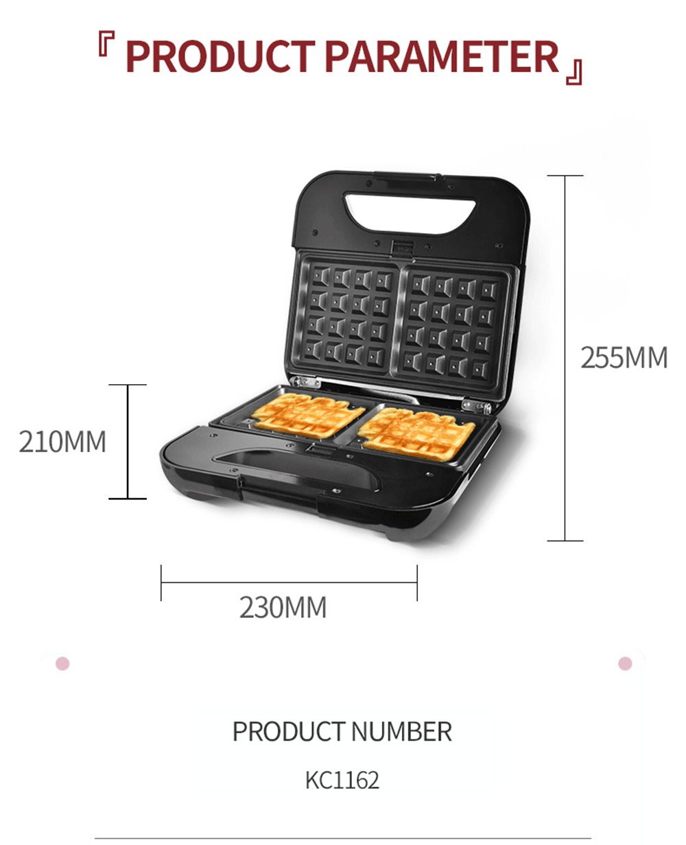 DSP-KC1162-800W-7-in-1-Sandwich-Maker-Removeable-Bakeware-Non-stick-Coating-Heat-Evenly-Easy-to-Clea-1887944-9