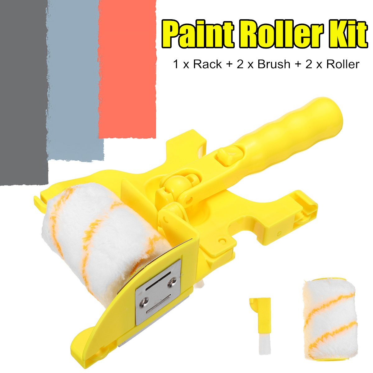 5PcsSet-Paint-Roller-Brush-Wall-Decorative-Painting-Handle-Tool-Kit-1773572-1
