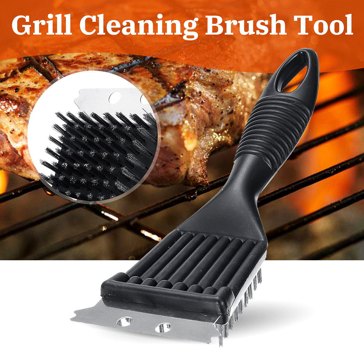 Barbecue-Brushes-Wire-Bristles-Cleaning-Handle-Cooking-Steel-Grill-Brush-BBQ-Non-stick-Outdoor-Home--1654749-1