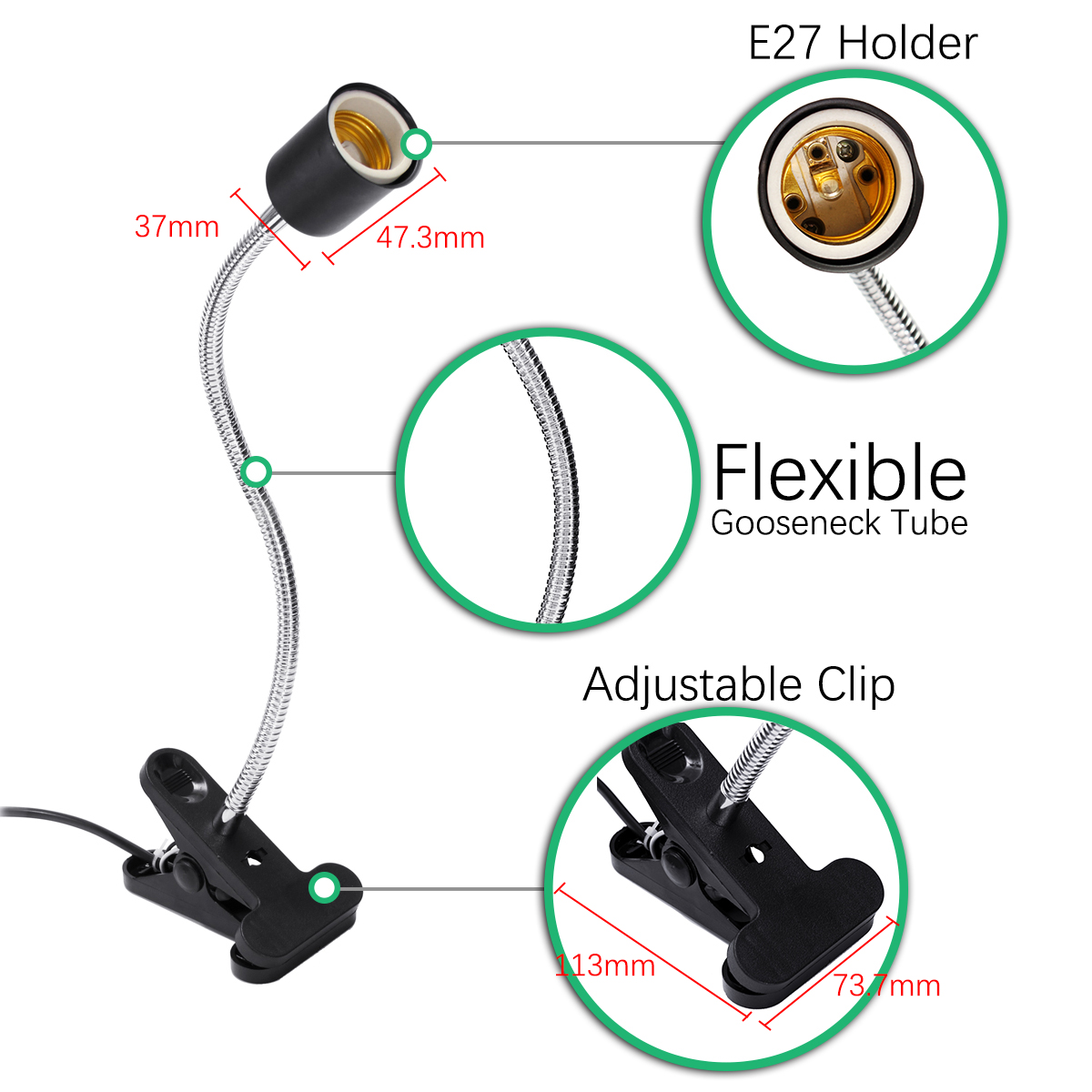 10CM-E27-Flexible-Bulb-Adapter-Lampholder-Socket-with-Clip-Dimming-Switch-EU-US-Plug-for-Pet-Light-1309715-10