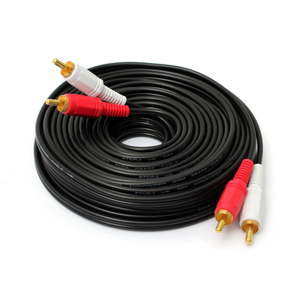 10M-33Ft-Dual-RCA-to-RCA-Audio-Video-AV-Cable-For-HDTV-DVD-VCR-Stereo-976549-1
