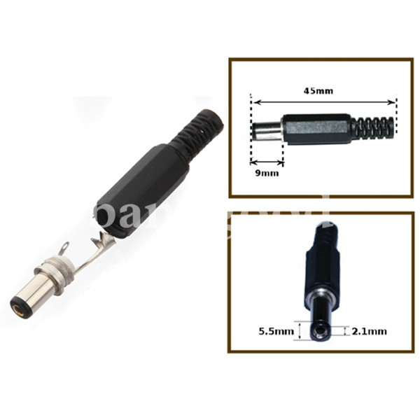 21-x-55mm-DC-Power-Male-Plug-Jack-Adapter-Connector-For-CCTV-Camera-39991-5