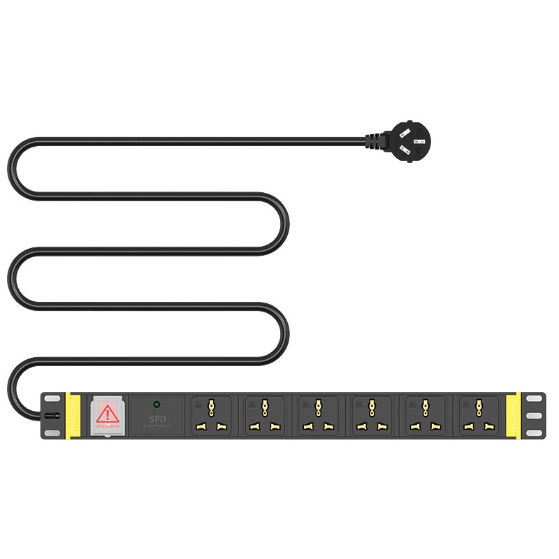 AMPCOM-PDU-Cabinet-Power-Socket-6-bit-10A-Switch--Flashing-Protection-Multi-purpose-Hole-3-Meters-1861541-2