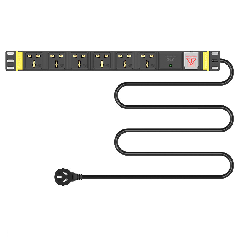 AMPCOM-PDU-Cabinet-Power-Socket-6-bit-10A-Switch--Flashing-Protection-Multi-purpose-Hole-3-Meters-1861541-3