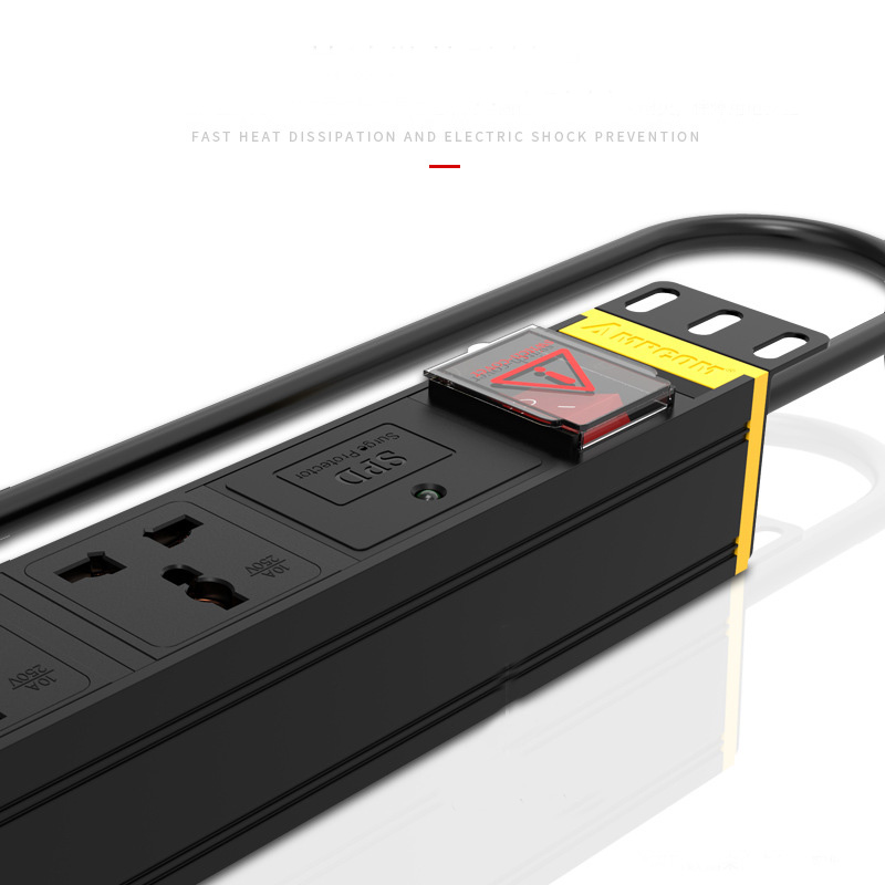 AMPCOM-PDU-Cabinet-Power-Socket-6-bit-10A-Switch--Flashing-Protection-Multi-purpose-Hole-3-Meters-1861541-6