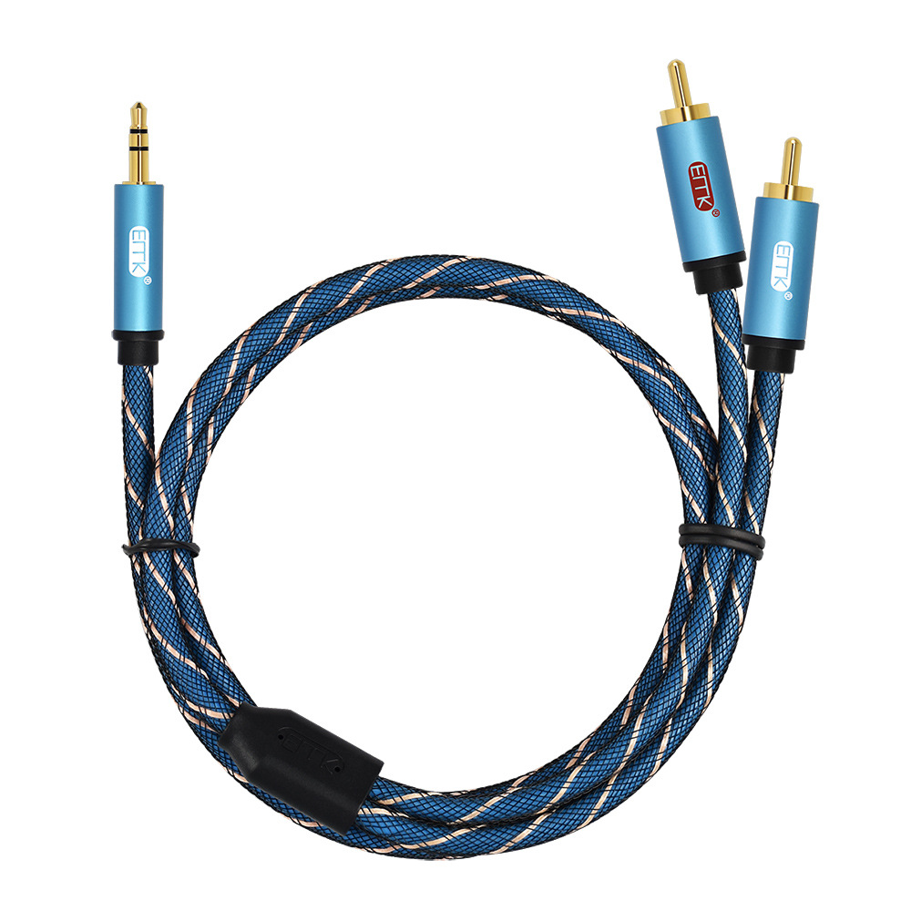 Bakeey-2-Rca-to-35mm-Audio-Cable-Male-Aux-Cable-Gold-Plated-for-Amplifiers-Speaker-Home-Theater-1600768-1