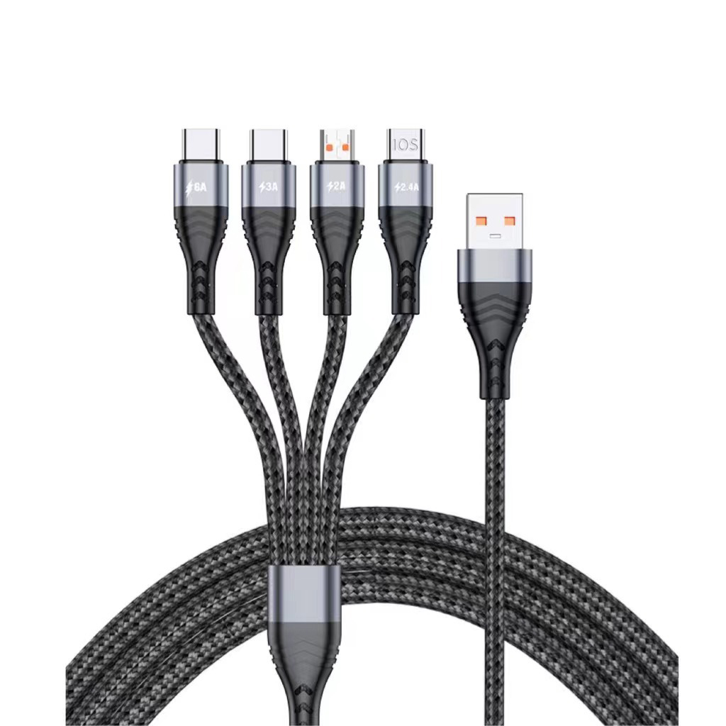 Bakeey-4-In-1-USB-to-Dual-USB-CMicro-USBApple-Port-Cable-Fast-Charging-Cord-12m2m-Long-For-iPhone-13-1931257-3