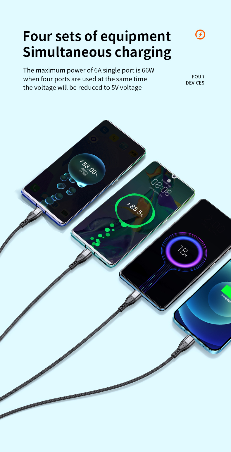 Bakeey-4-in-1-Fast-Cable-Type-c-6A-Lighting-24A-Cable-Fast-Charging-for-iPhone-Xiaomi-Huawei-1948405-3