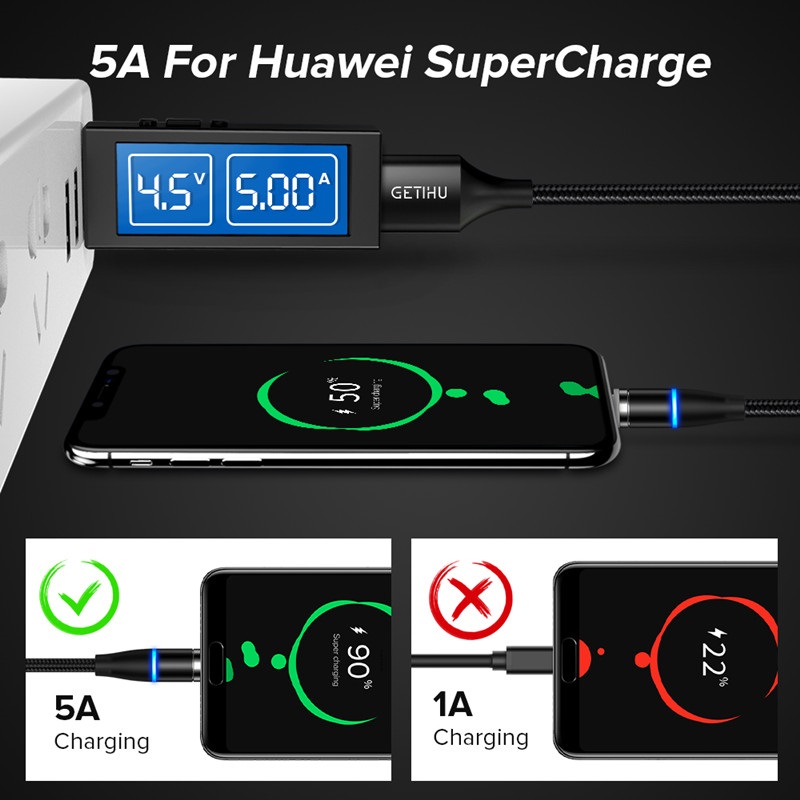 Bakeey-5A-Type-C-Micro-USB-Magnetic-Fast-Charging-Data-Cable-For-Huawei-P30-Pro-Mate-30-Mi9-9Pro-S10-1595040-2