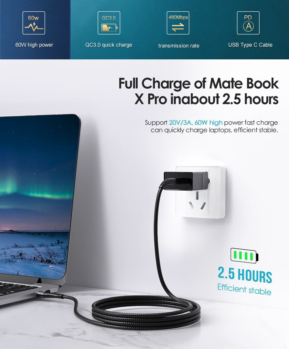 Bakeey-60W-USB-Type-C-PD-Quick-Charge-Type-C-to-Type-C-Fast-Charging-Data-Cable-for-Samsung-Galaxy-N-1758592-3