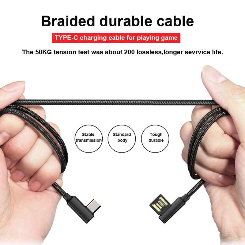 Bakeey-90-Degree-Reversible-24A-Type-C-Fast-Charging-Data-Cable-For-Oneplus-5t-Xiaomi-6-Mi-A1-S8-1254900-6