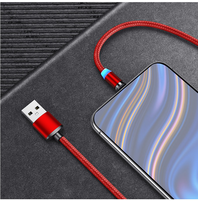 Bakeey-Magnetic-LED-Indicator-24A-Type-C-Micro-USB-Fast-Charging-Data-Cable-For-Huawei-P30-Pro-P40-M-1663120-6