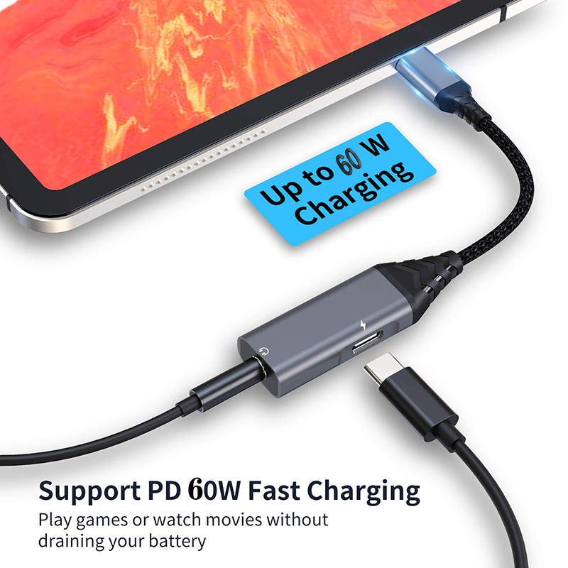 Bakeey-Type-C-2-In-1-Audio-Adapter-USB-C-to-35mm-Headphone-Adapter-60W-PD-Fast-Charging-Converter-fo-1847856-3