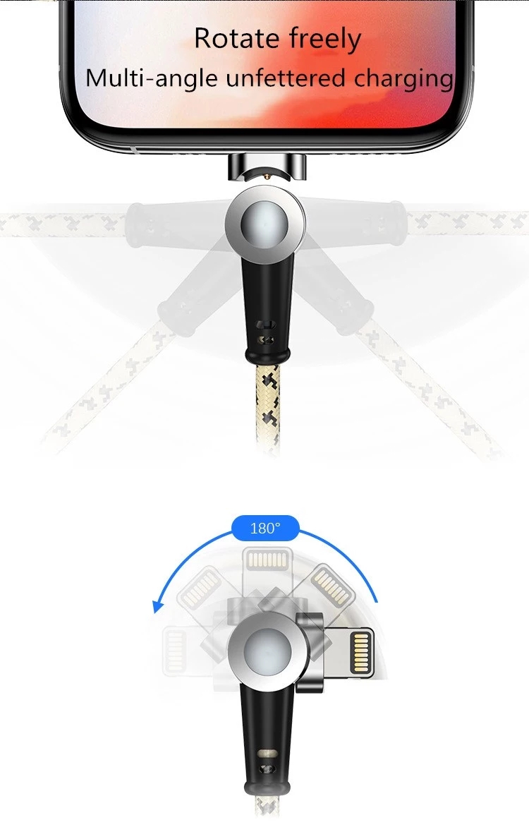 Bakeey-Type-C-Micro-USB-180deg-Rotating-Magnetic-Data-Cable-3-In-1-Fast-Charging-Line-For-Mi10-Note--1680916-2