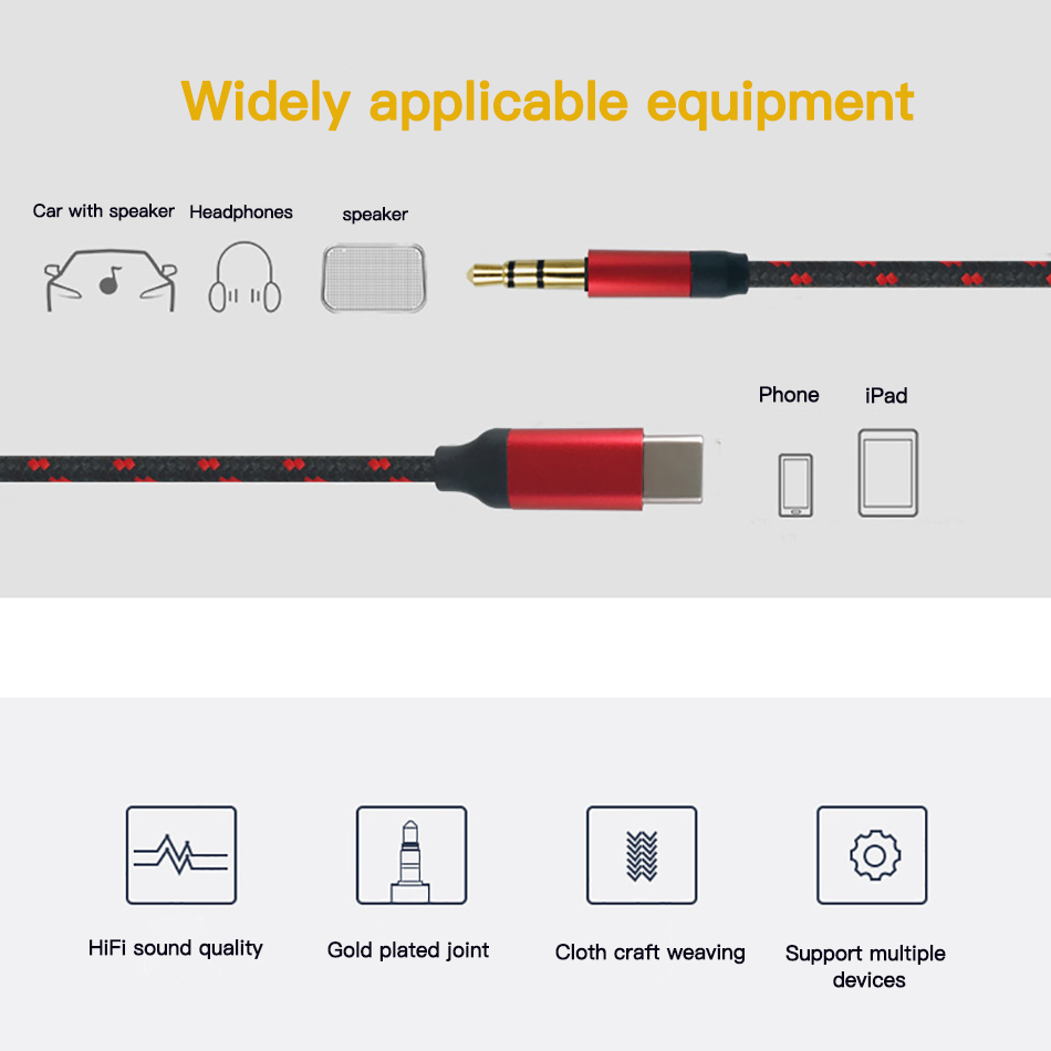 Bakeey-Type-C-to-35mm-AUX-Audio-Jack-Cable-For-Mi10-9Pro-K30-Huawei-P30-P40-1672673-7