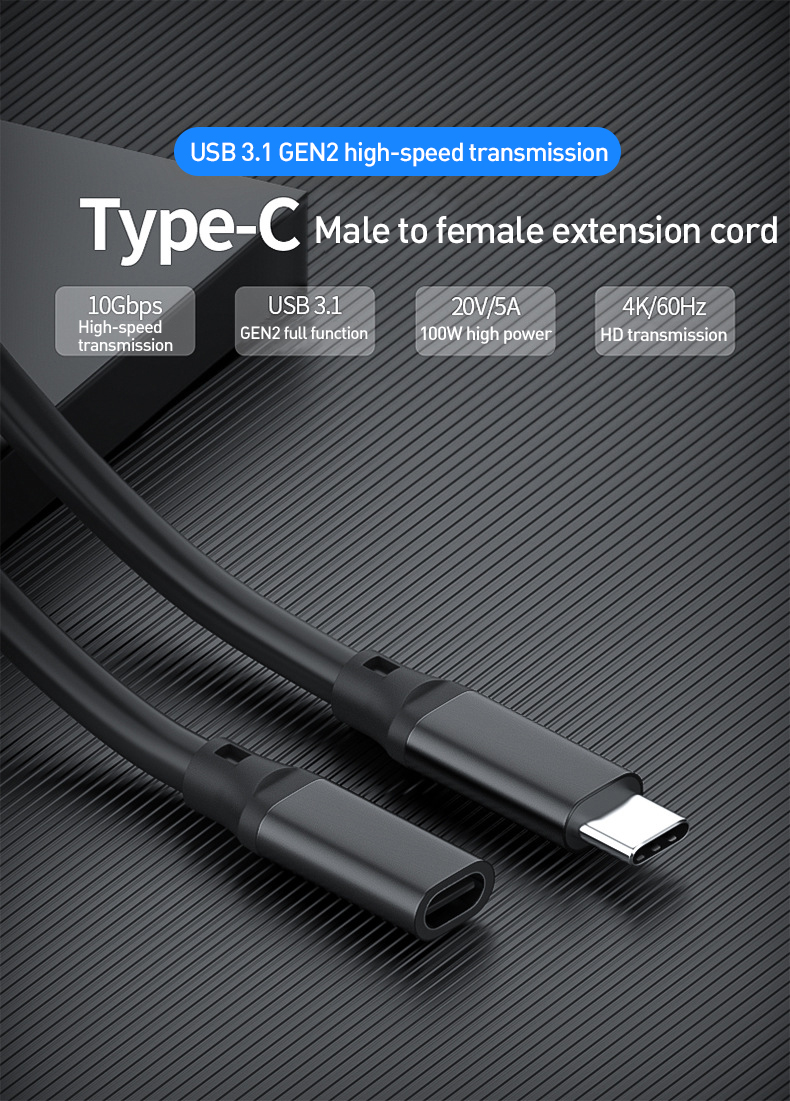 Bakeey-USB-C-To-USB-C-Cable-Type-C-USB32-Gen2-4K60Hz-Data-Transmission-Cord-Line-1m-long-For-Samsung-1909271-1