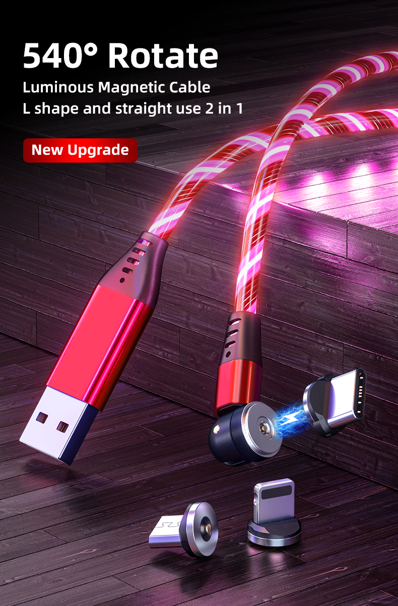 Bakeey-USB-to-USB-CMicro-USBApple-Port-Cable-LED-Lighting-Magnetic-3A-Fast-Charging-Data-Transmissio-1859040-1