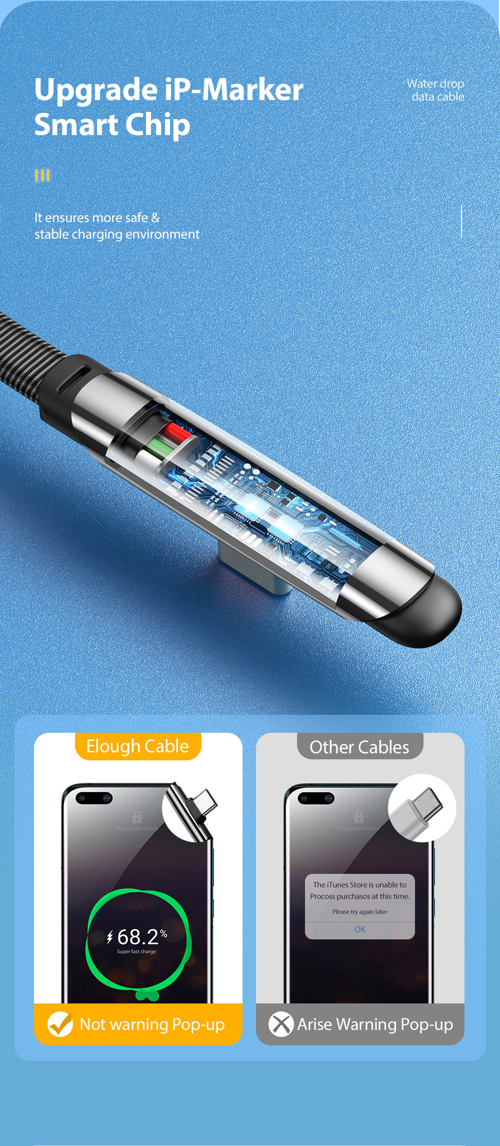Elough-66W-USB-C-to-USB-A-Data-Cable-Zinc-Alloy-LED-Indicator-Light-Fast-Charging-Data-Transmission--1939068-9