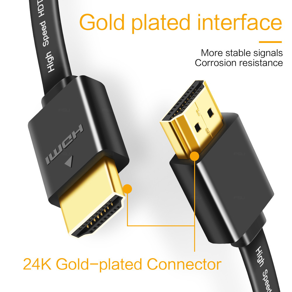 FSU-HDMI-Cable-1080P-Male-to-Male-V14-Flat-Adapter-Cable-for-HDMI-Splitter-HDTV-PC-DVD-Projector-1782316-10