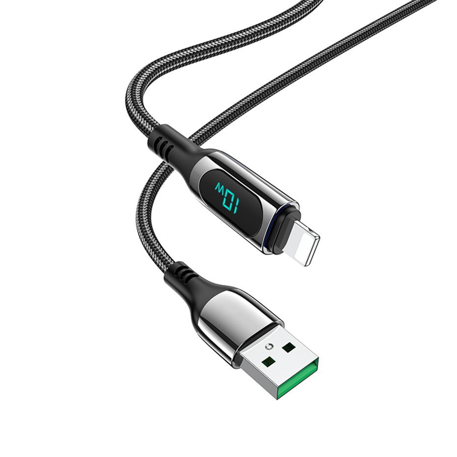 HOCO-S51-USB-to-USB-C-LED-Display-Cable-5A-USB-C-PD30-Power-Delivery-QC40-Fast-Charging-Data-Transmi-1871249-2