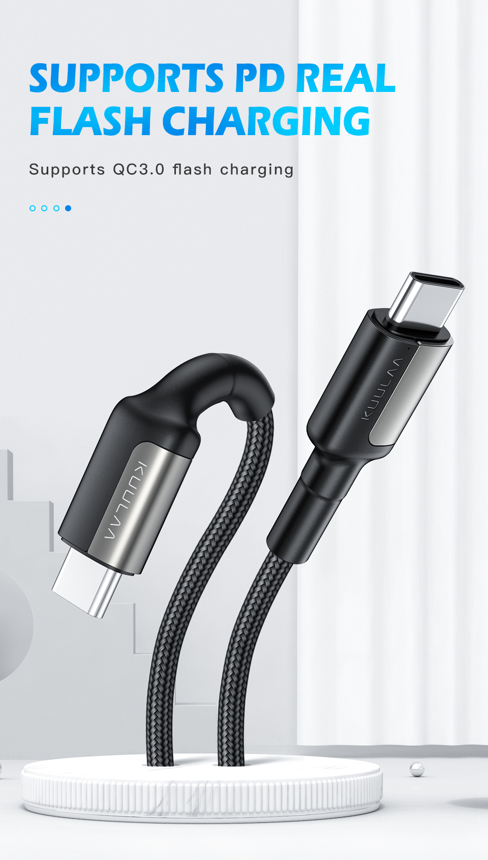 KUULAA-3A-60W-Type-C-to-Type-C-PD-QC30-Fast-Charging-Data-Cable-For-MI8-MI9-Oneplus-7-Pro-Pocophone--1621680-1