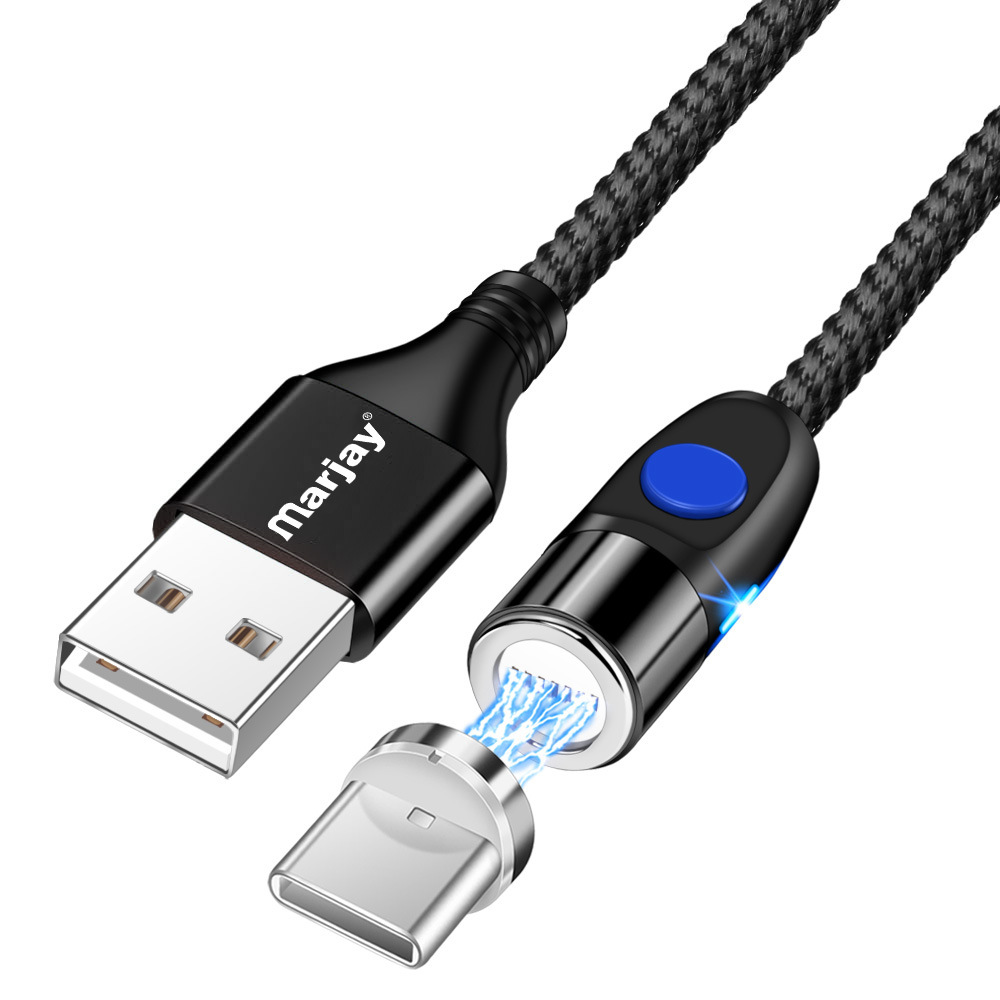 Marjay-3A-3-In-1-Magnetic-Data-Cable-USB-Type-C-Micro-USB-LED-Indicator-Fast-Charging-Line-For-Mi10--1699397-9