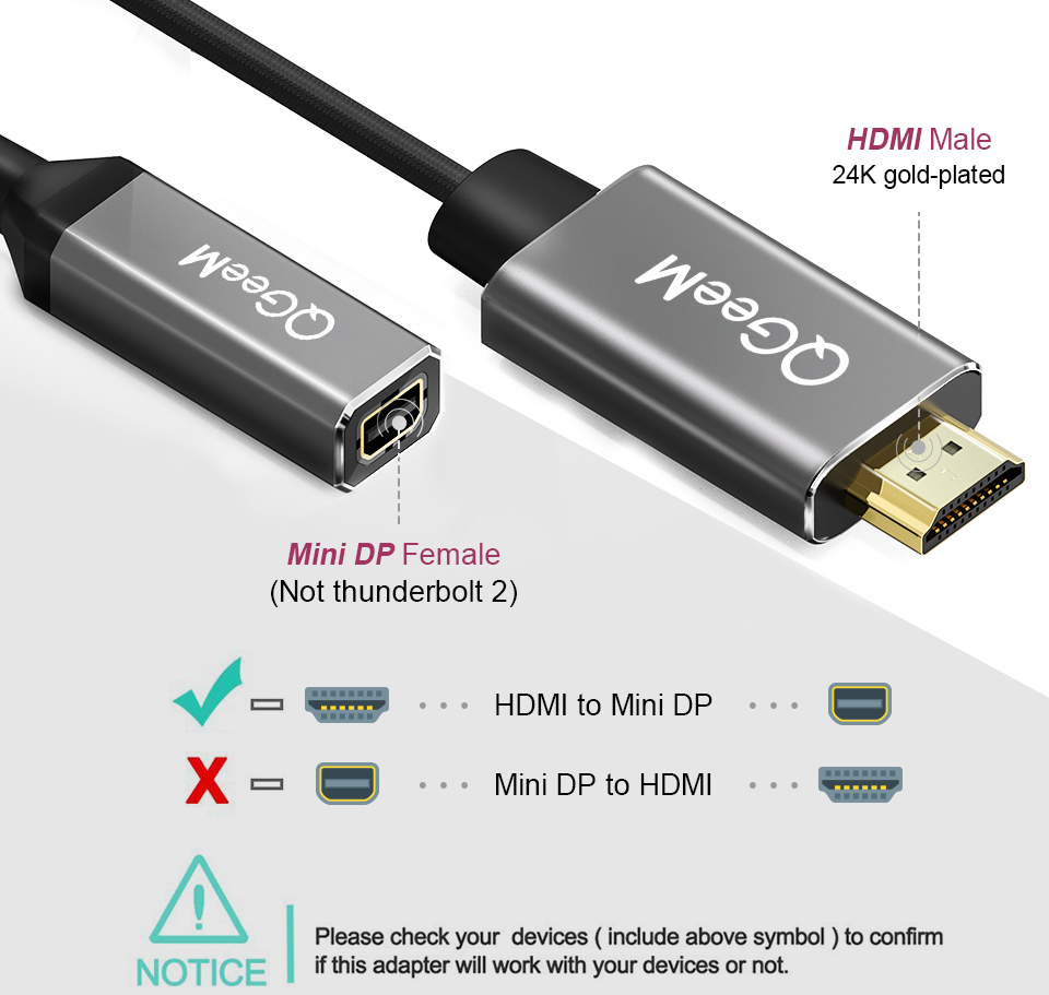 QGEEM-QG-HD02-HDMI-to-Mini-DisplayPort-Converter-Adapter-Cable-4K-x-2K-HDMI-to-Mini-DP-Video-Cable-F-1727278-5