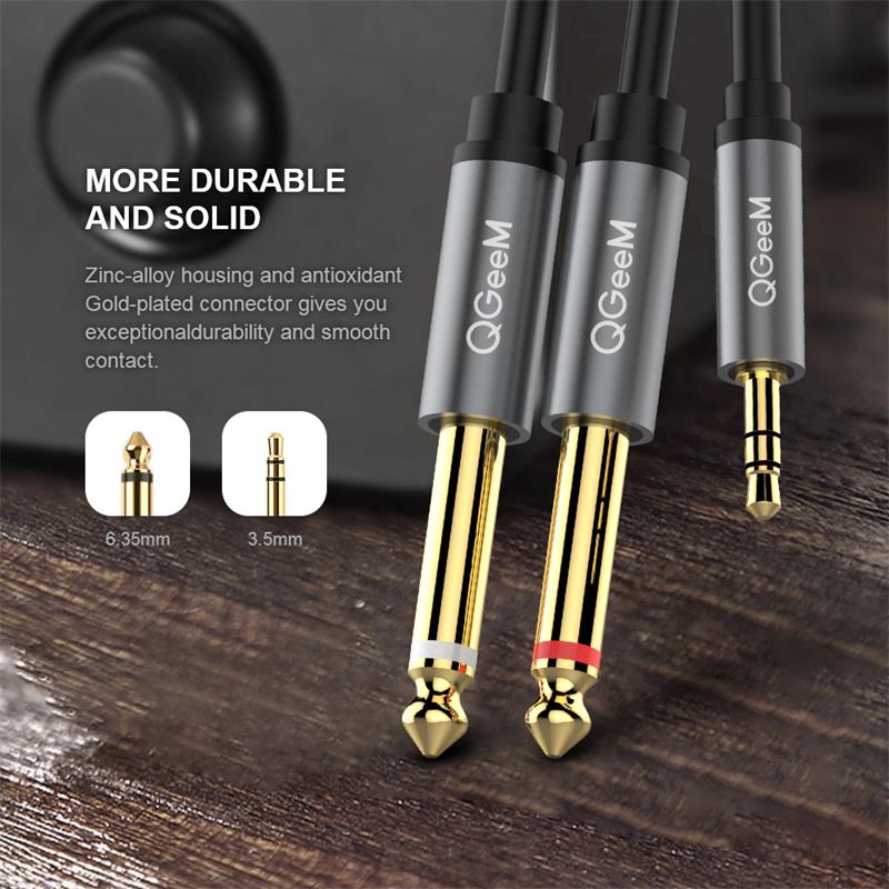 QGeeM-Jack-35mm-to-635mm2-Adapter-Audio-Cable-Gold-Plated-65mm-35-Jack-Splitter-Audio-Cable-for-Mixe-1747084-5