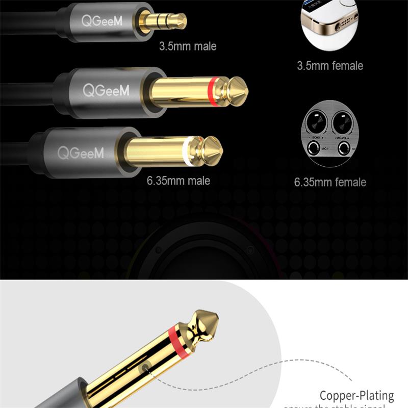 QGeeM-Jack-35mm-to-635mm2-Adapter-Audio-Cable-Gold-Plated-65mm-35-Jack-Splitter-Audio-Cable-for-Mixe-1747084-7