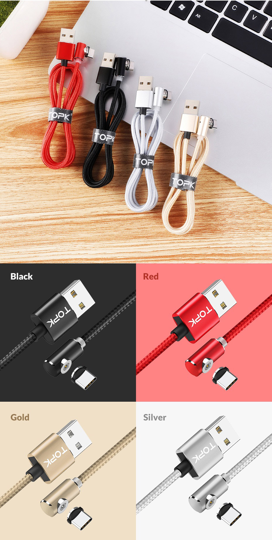 TOPK-24A-Micro-USB-360-Degree-Elbow-Magnetic-LED-Indicator-Fast-Charging-Data-Cable-For-HUAWEI-OPPO--1543951-4
