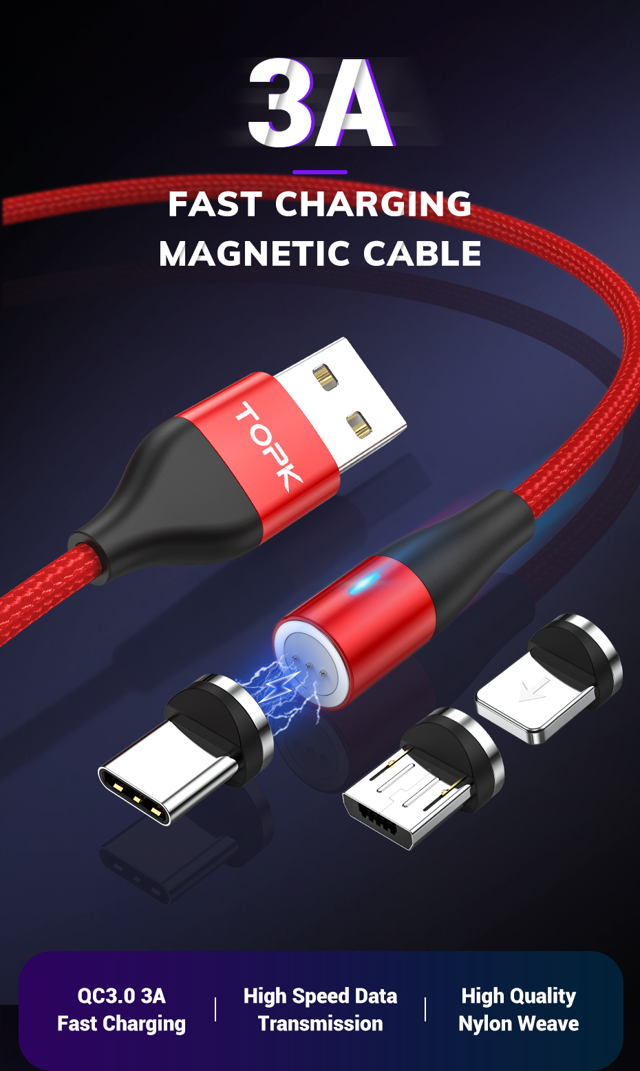 TOPK-3A-Type-C-Micro-USB-LED-Indicator-Fast-Charging-Magnetic-Data-Cable-For-Huawei-P30-Pro-Mate-30--1590239-1