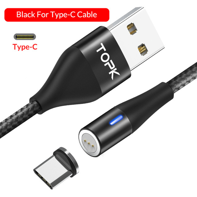 TOPK-3A-Type-C-Micro-USB-LED-Indicator-Fast-Charging-Magnetic-Data-Cable-For-Huawei-P30-Pro-Mate-30--1590239-11