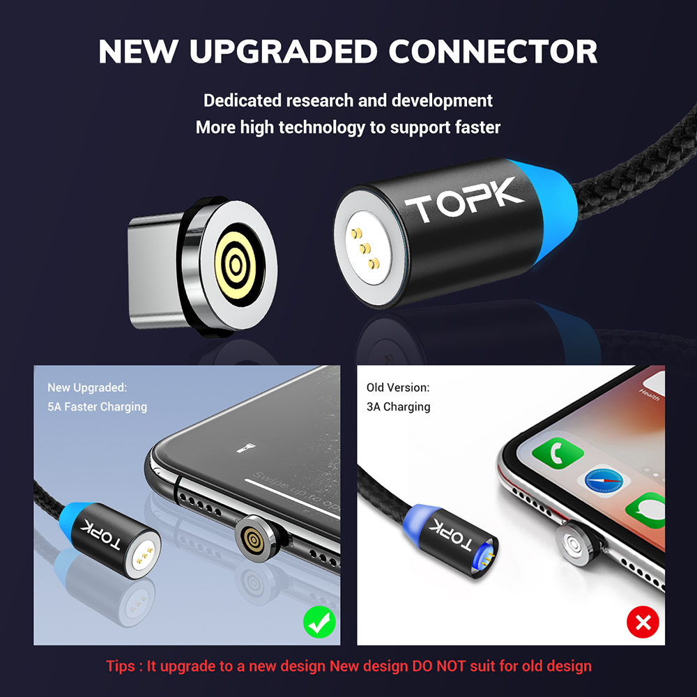 TOPK-5A-Magnetic-Type-C-Micro-USB-Data-Cable-For-Mi9-HUAWEI-Mate30-Pro-Oneplus-7-Pocophone-F1-Note10-1602012-3