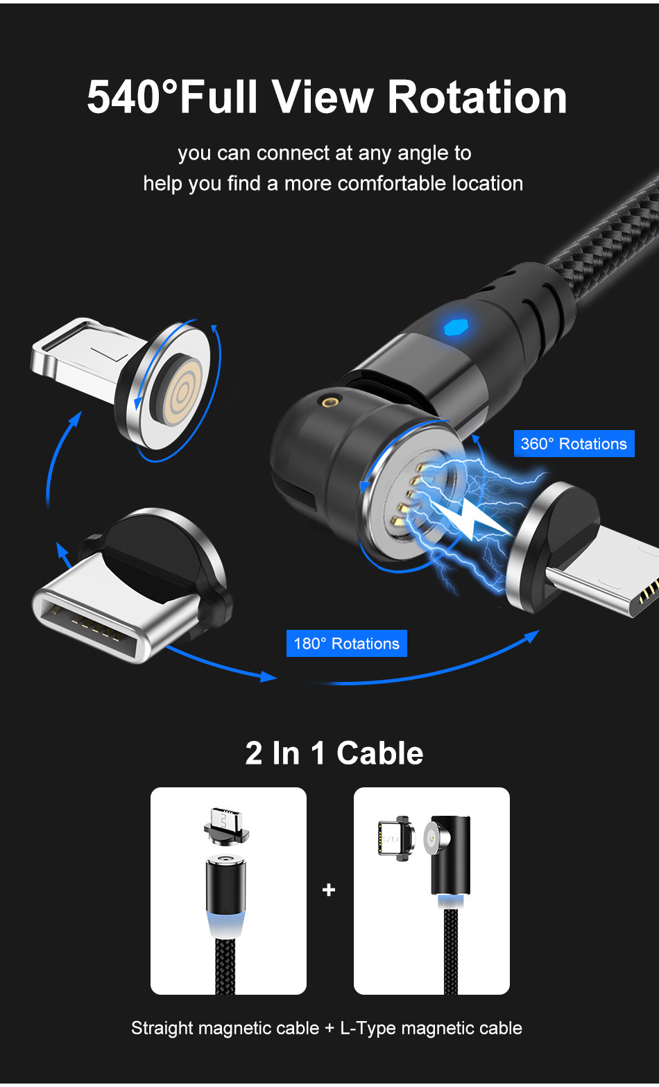 USLION-3-In-1-3A-Magnetic-USB-to-USB-CMicro-USB-Data-Cable-540deg-Rotation-Fast-Charging-Data-Transm-1838313-3