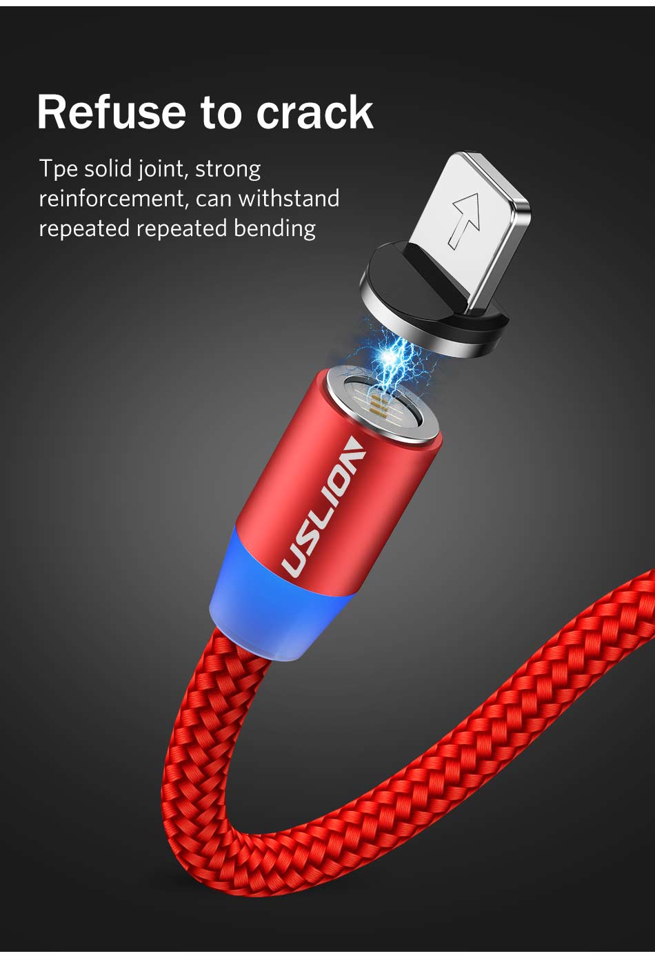 USLION-360-Degree-Rotate-Round-Magnetic-LED-TPE-Fast-Charging-3A-1M-Type-C-Micro-USB-Data-Cable-for--1604306-4