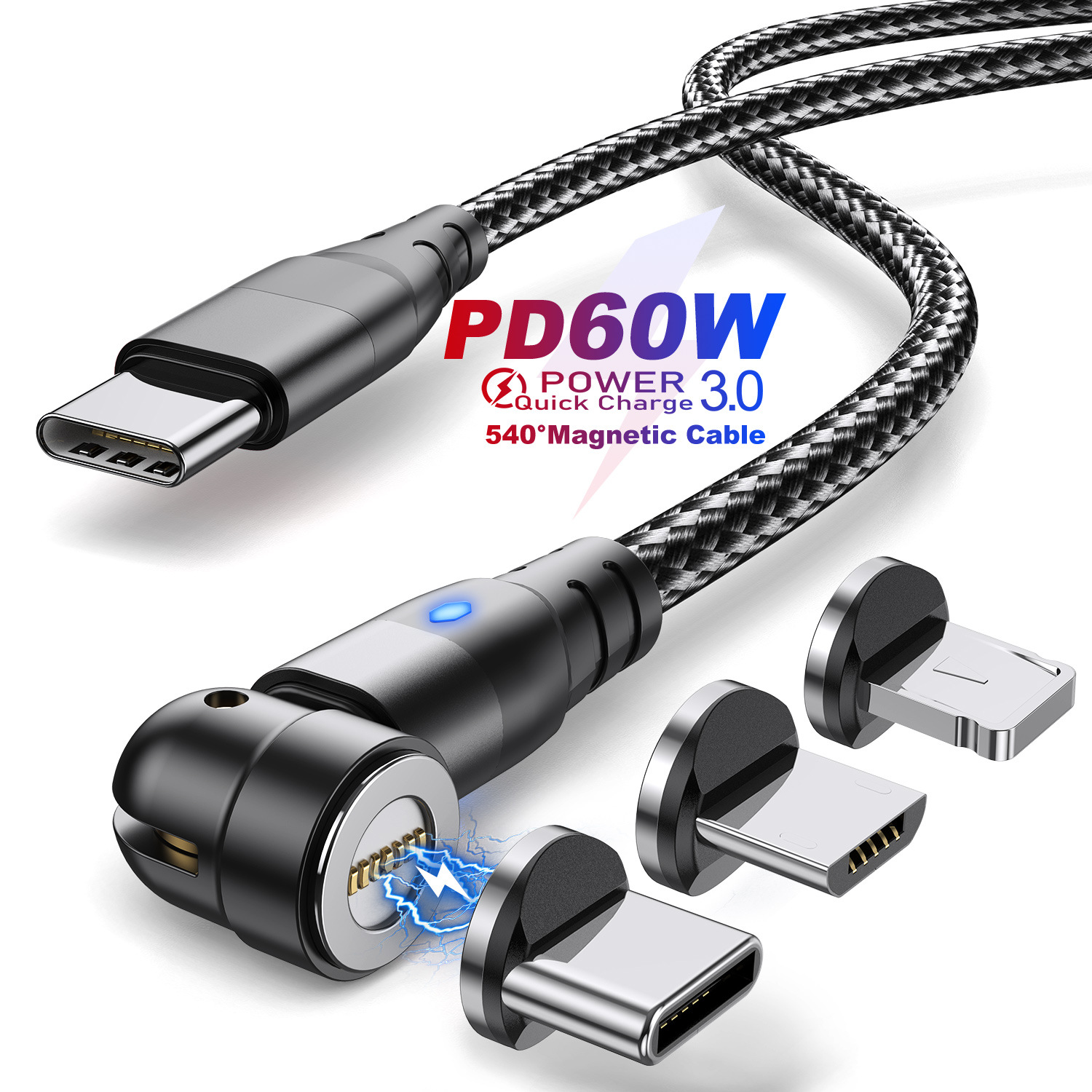Uslion-PD-60W-Magnetic-USB-C-to-USB-C-Cable-PD30-Power-Delivery-QC40-Fast-Charging-Data-Transmission-1880344-9