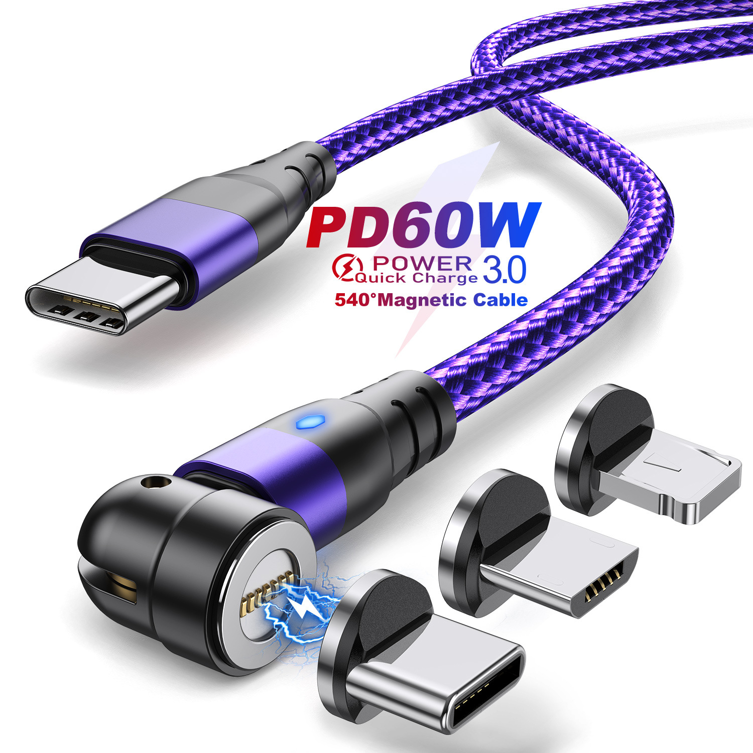 Uslion-PD-60W-Magnetic-USB-C-to-USB-C-Cable-PD30-Power-Delivery-QC40-Fast-Charging-Data-Transmission-1880344-10